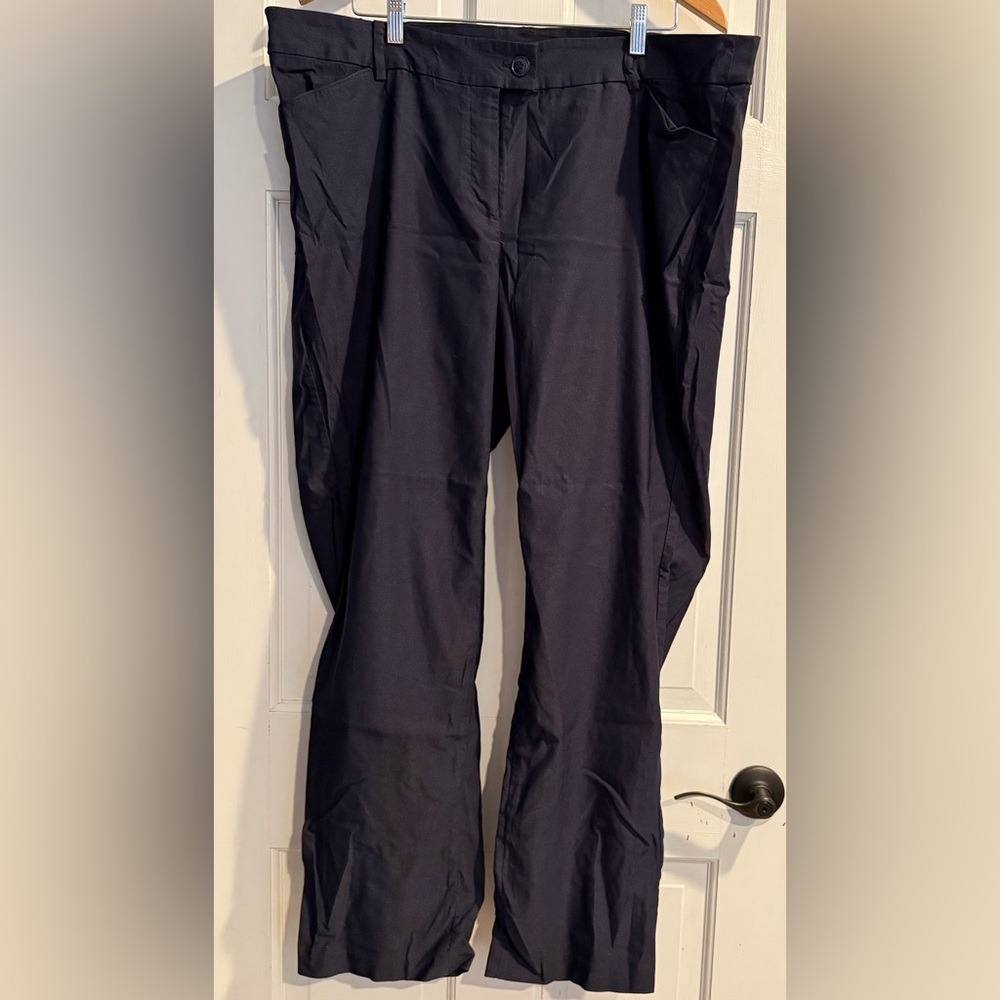 Lane Bryant Navy Blue 4-season Straight Pant